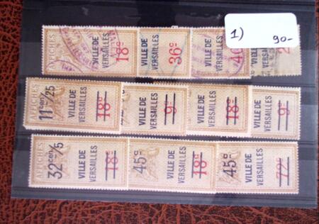 1926 Exceptionnelle collection de timbres fiscaux pour