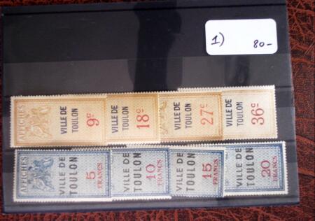 1926 Exceptionnelle collection de timbres fiscaux pour