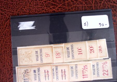 1926 Exceptionnelle collection de timbres fiscaux pour