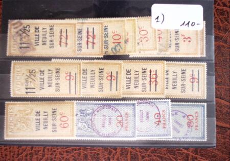 1926 Exceptionnelle collection de timbres fiscaux pour