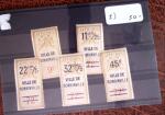 1926 Exceptionnelle collection de timbres fiscaux pour