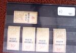 1926 Exceptionnelle collection de timbres fiscaux pour