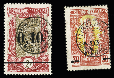 N°46 et 47, obl. càd central propre, TB