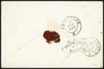 N°13+14 obl. losange DS3 sur lettre de Paris 26.10.62