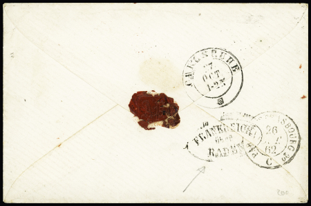 N°13+14 obl. losange DS3 sur lettre de Paris 26.10.62