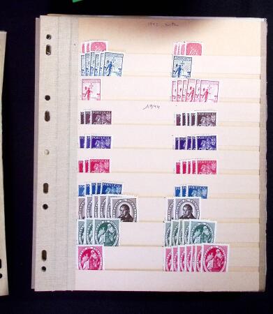 1940-1959 Small stock of the complete period x7 examples,