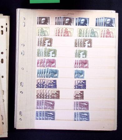 1940-1959 Small stock of the complete period x7 examples,
