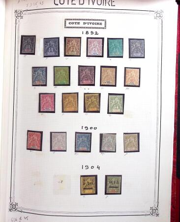 1859-1999, Importante collection des colonies monté