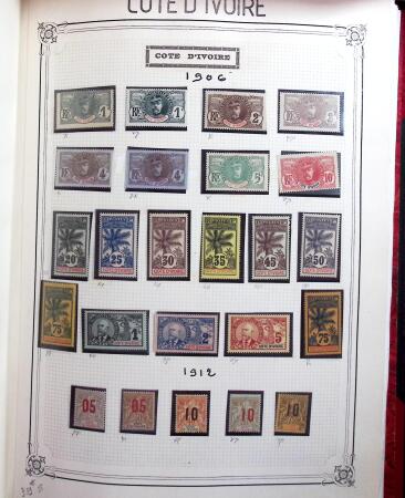 1859-1999, Importante collection des colonies monté