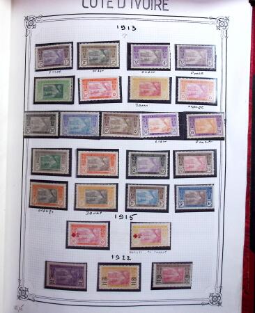 1859-1999, Importante collection des colonies monté