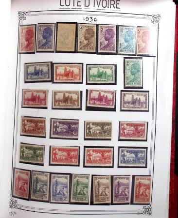 1859-1999, Importante collection des colonies monté