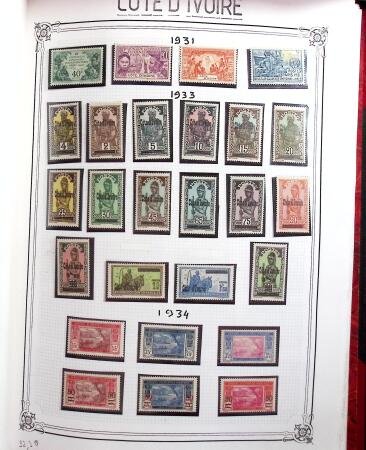 1859-1999, Importante collection des colonies monté