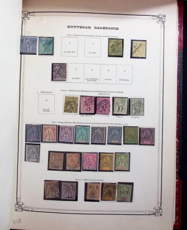 1859-1999, Importante collection des colonies monté