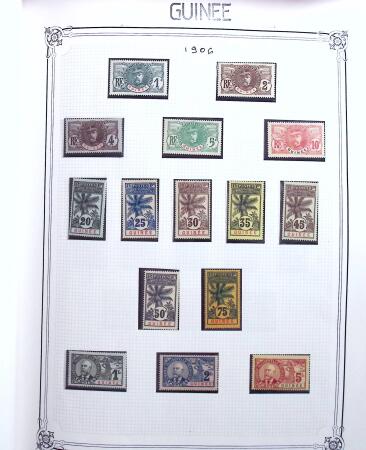 1859-1999, Importante collection des colonies monté
