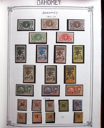 1859-1999, Importante collection des colonies monté