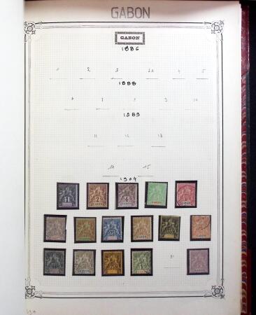 1859-1999, Importante collection des colonies monté