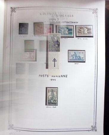1859-1999, Importante collection des colonies monté