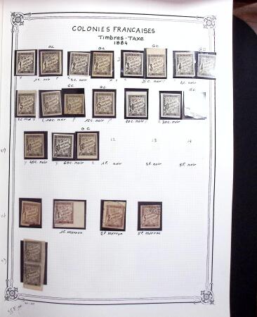 1859-1999, Importante collection des colonies monté