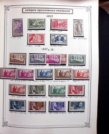 1859-1999, Importante collection des colonies monté