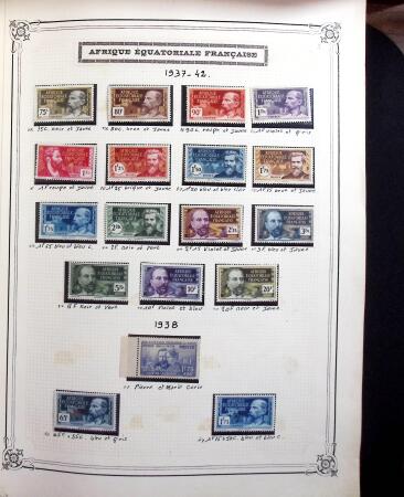 1859-1999, Importante collection des colonies monté