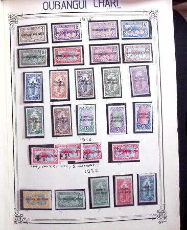 1859-1999, Importante collection des colonies monté