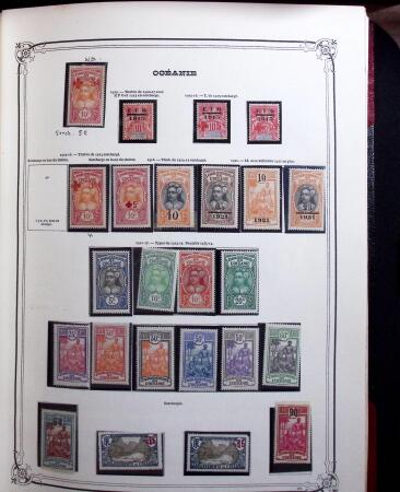1859-1999, Importante collection des colonies monté