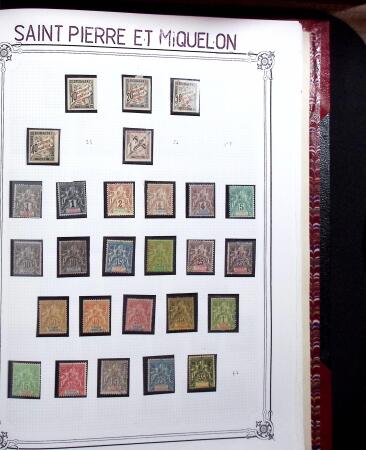 1859-1999, Importante collection des colonies monté