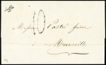 JAFFA Lettre avec cursive "Jaffa" + taxe 10 tampon