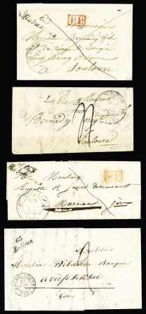 63 HAUTES PYRENEES 11 lettres avec cursives dont associations