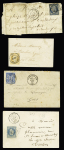 63 HAUTES PYRENNEES 14 lettres 1851-1882 avec timbres