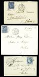 63 HAUTES PYRENNEES 14 lettres 1851-1882 avec timbres
