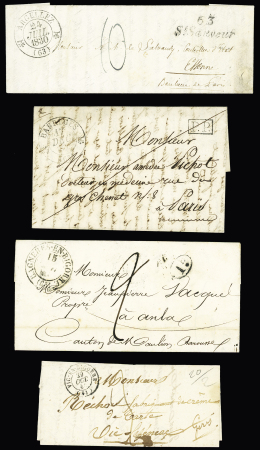 63 HAUTES PYRENEES 1800-1869 Lot de 36 lettres sans