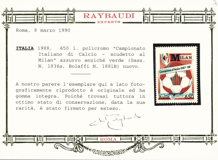 1988 650l Championnat de football d'Italie, variété