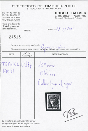 N°48f 40c ocre, très jolie nuance, obl. GC, TTB,