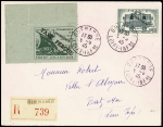 N°8 50c St Nazaire surchargé LIBERATION et TAXE PERCUE