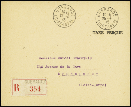 Poche de St Nazaire Lettre recommandée sans timbre