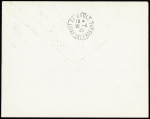 LA BAULE 6 timbres surchargées Croix de Lorraine obl.