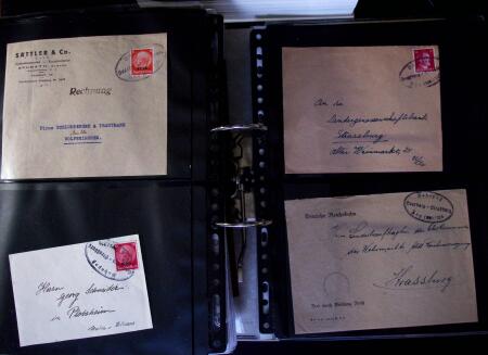 1859-1944 Album gris, poste ferroviaire de Sarrebourg,