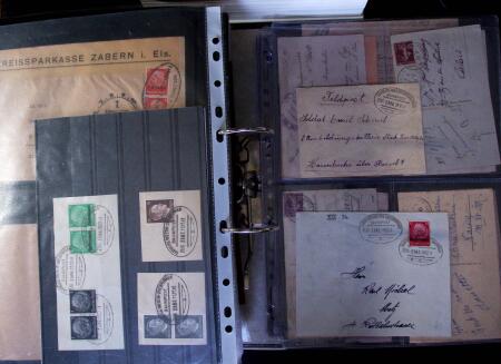 1859-1944 Album gris, poste ferroviaire de Sarrebourg,