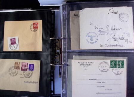 1940-1945 250 plis, la plupart originaires de Sarrebourg