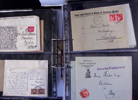 1940-1945 250 plis, la plupart originaires de Sarrebourg