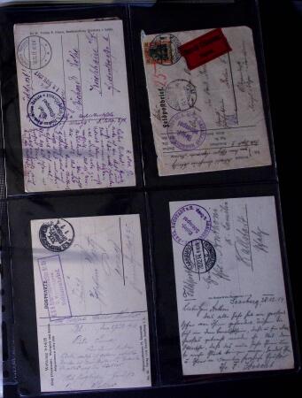 1914-1918 Un classeur avec envions 150 cartes postaux