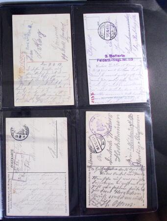 1914-1918 Un classeur avec envions 150 cartes postaux