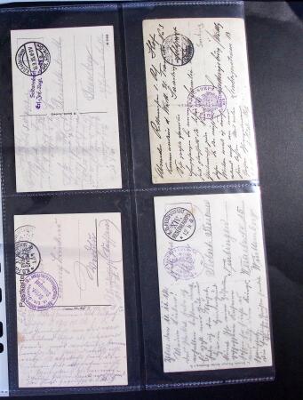 1914-1918 Un classeur avec envions 150 cartes postaux