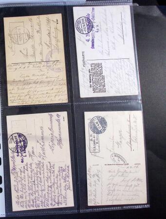 1914-1918 Un classeur avec envions 150 cartes postaux