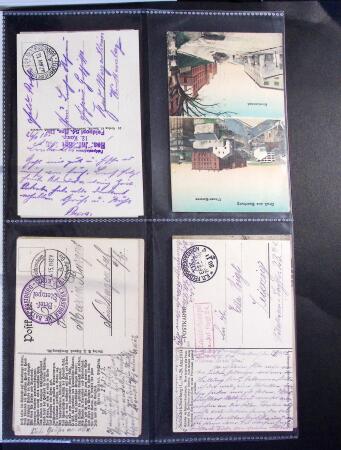 1914-1918 Un classeur avec envions 150 cartes postaux