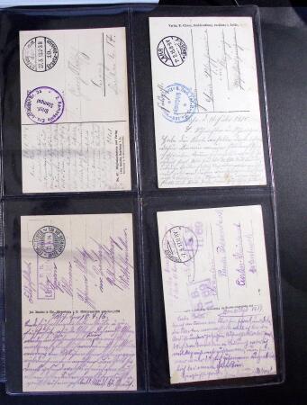 1914-1918 Un classeur avec envions 150 cartes postaux