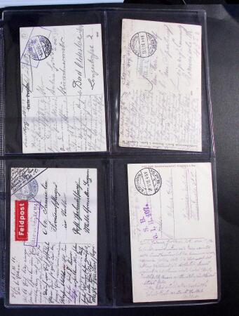 1914-1918 Un classeur avec envions 150 cartes postaux
