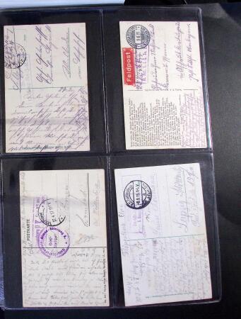 1914-1918 Un classeur avec envions 150 cartes postaux