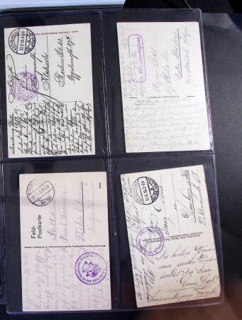 1914-1918 Un classeur avec envions 150 cartes postaux